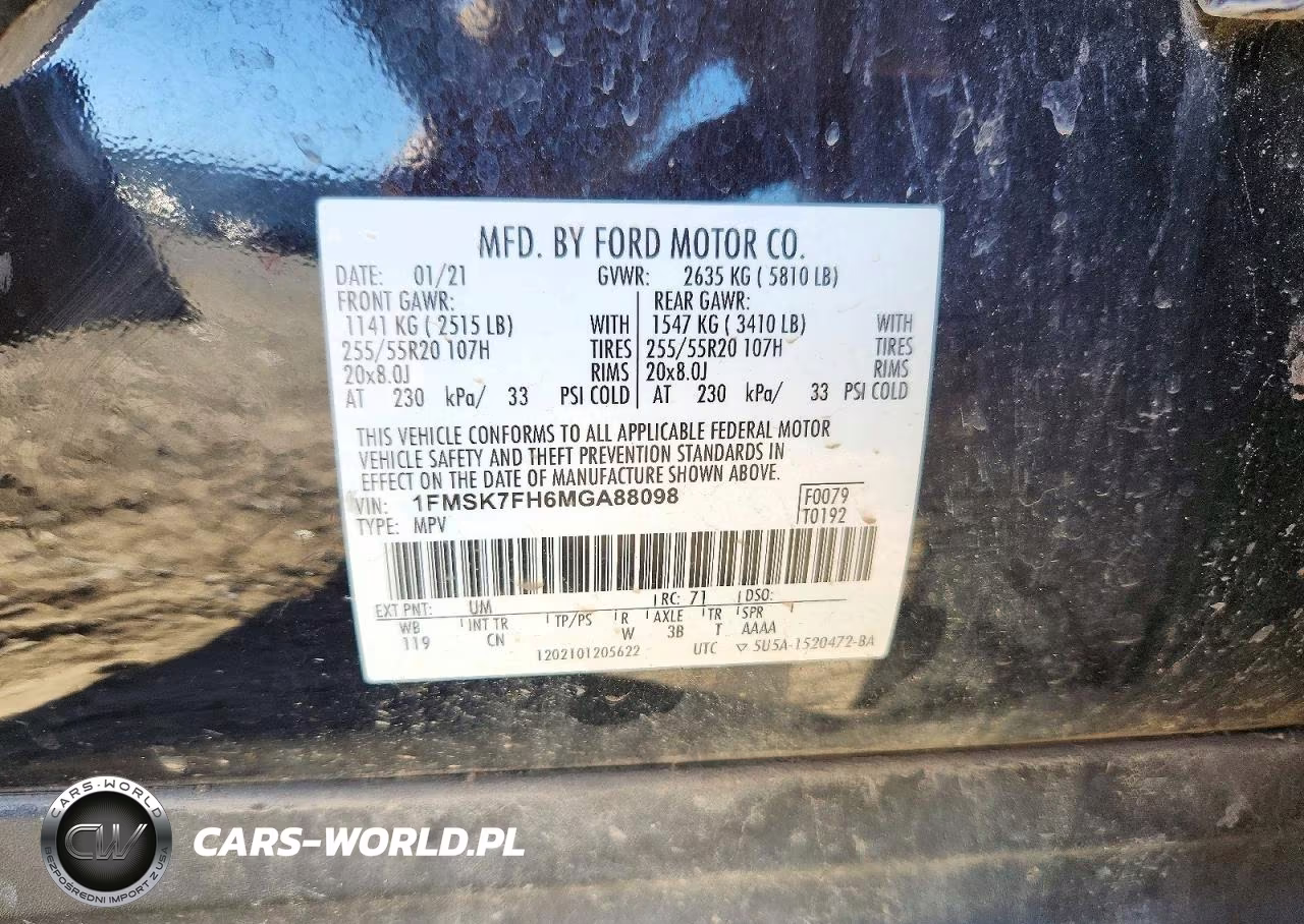 2021 Ford Explorer Limited VIN:1FMSK7FH6MGA88098 - 13