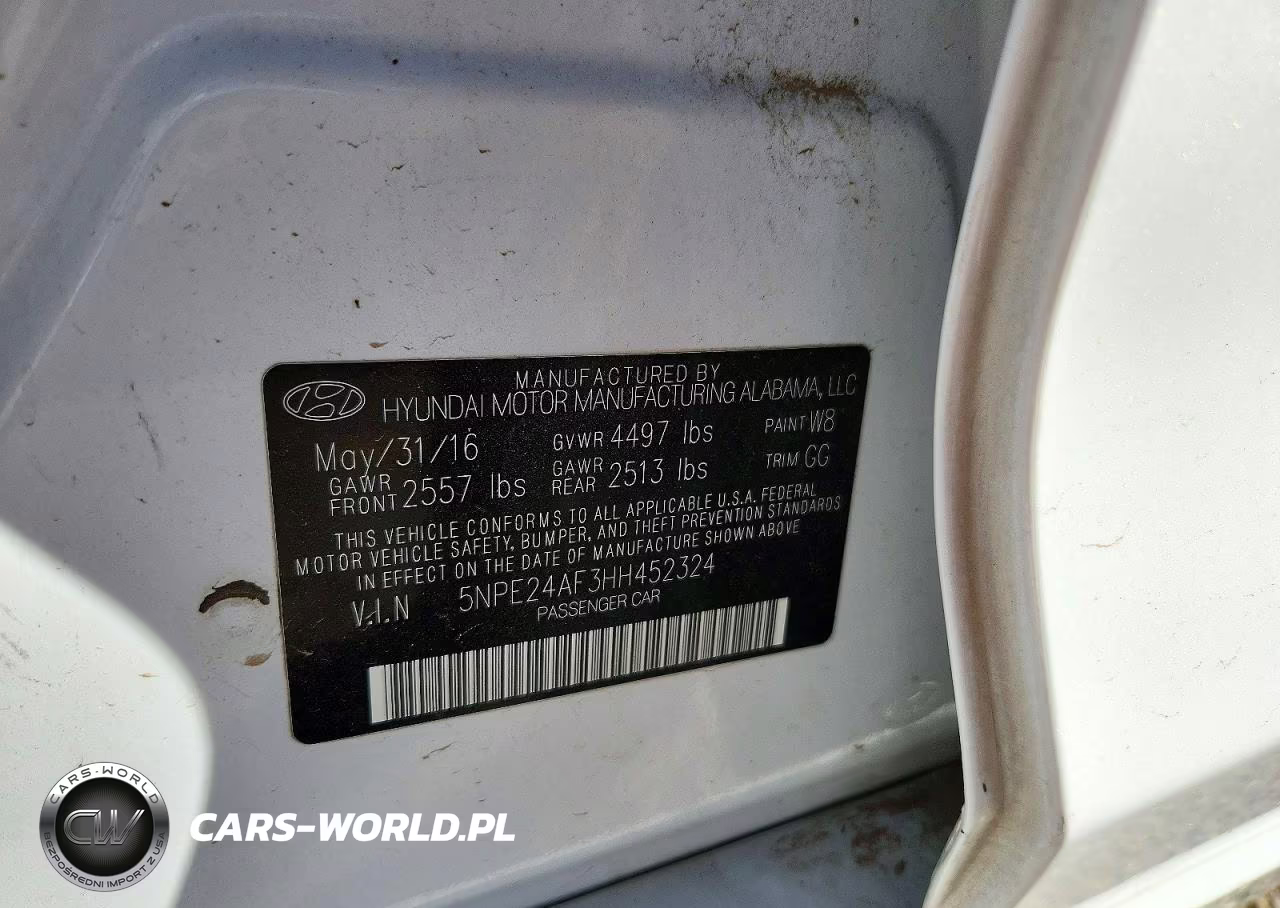 2017 Hyundai Sonata Se VIN:5NPE24AF3HH452324 - 12