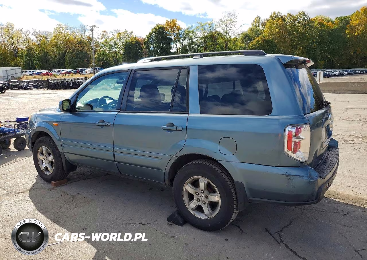 2007 Honda Pilot Exl VIN:2HKYF18637H512865 - 2