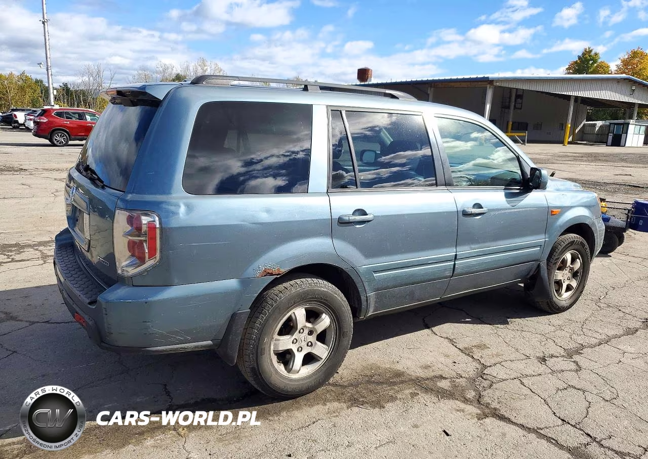2007 Honda Pilot Exl VIN:2HKYF18637H512865 - 3