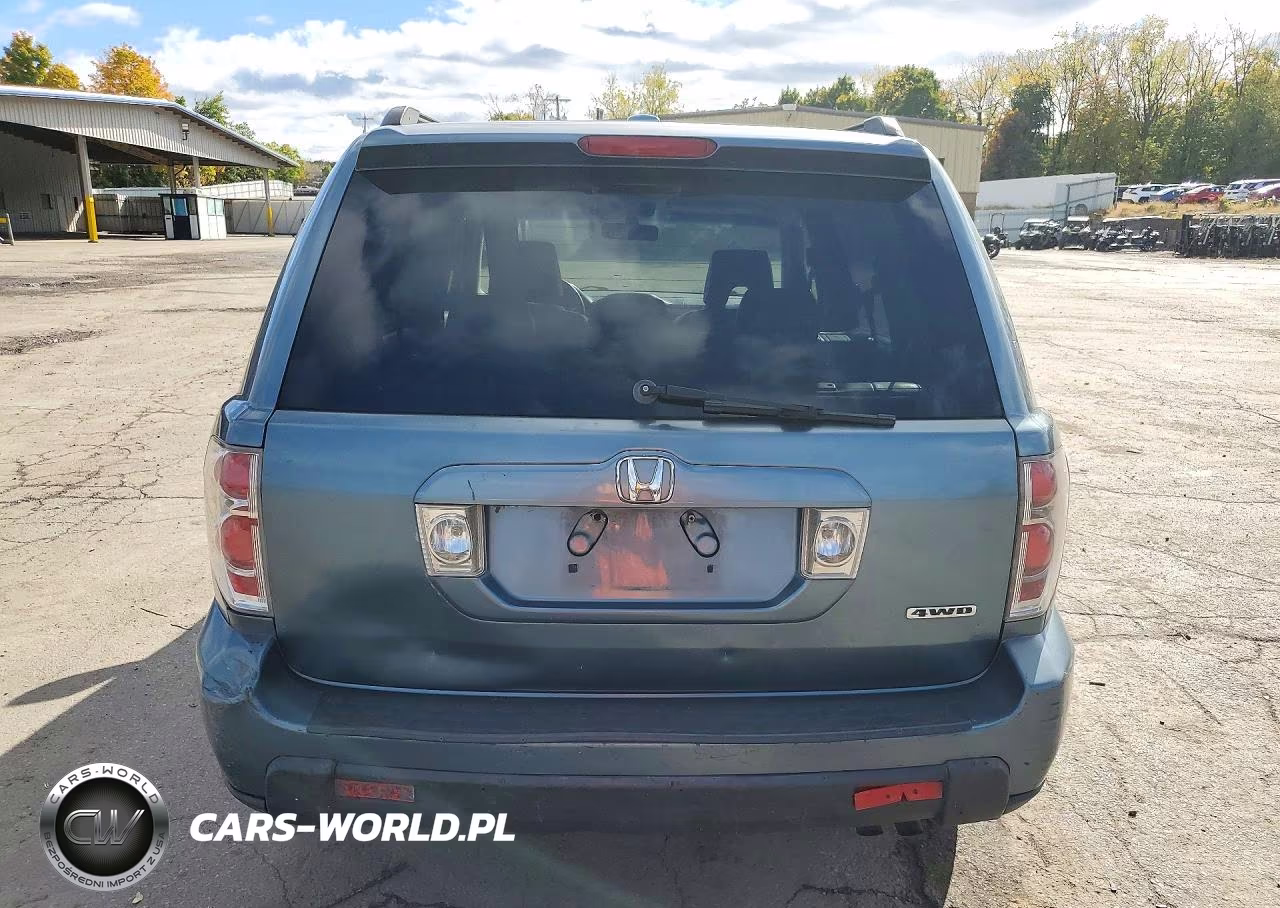 2007 Honda Pilot Exl VIN:2HKYF18637H512865 - 6