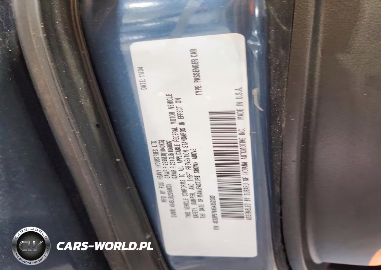 2005 Subaru Legacy Gt Limited VIN:4S3BP676454352080 - 12