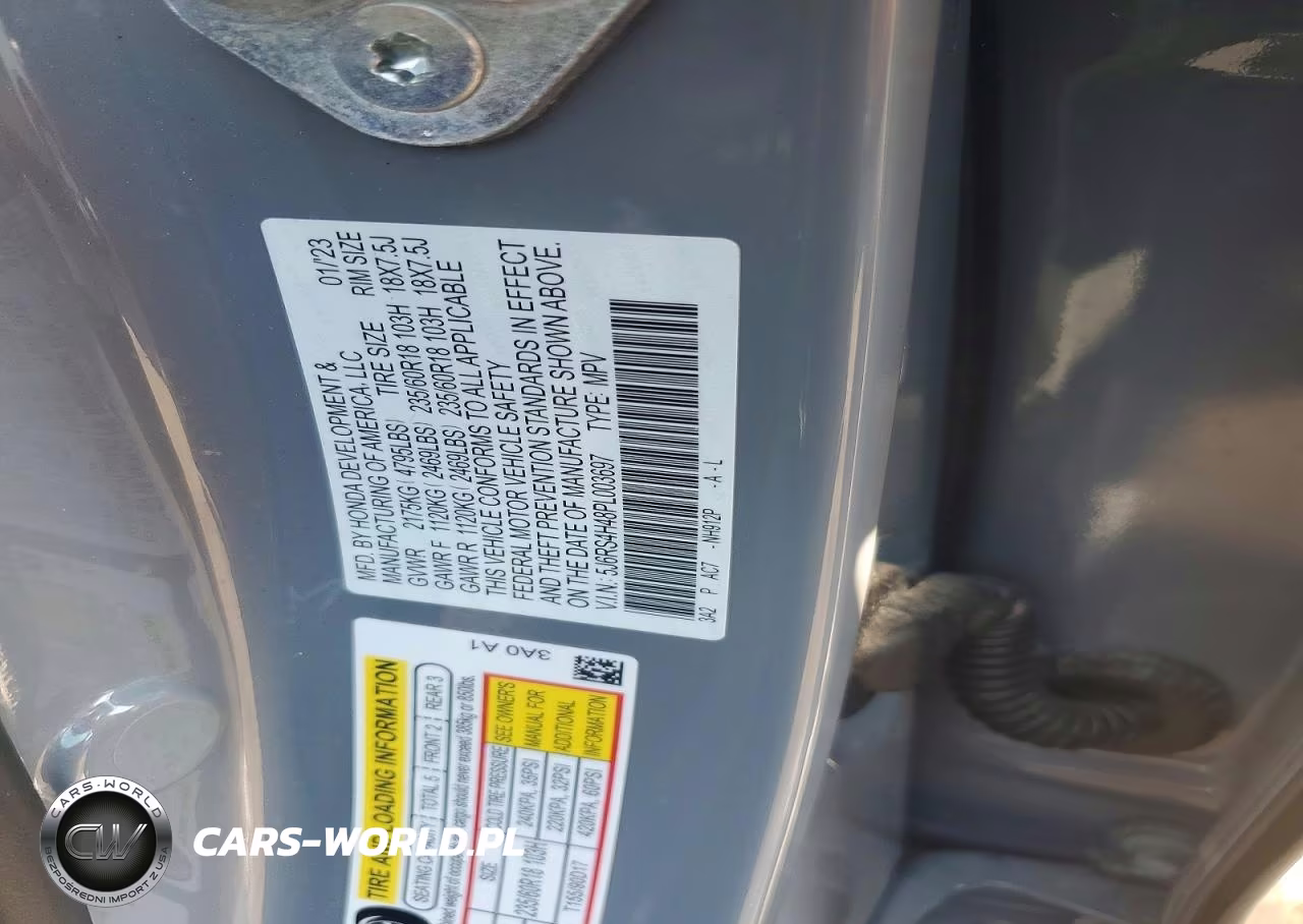2023 Honda Cr-V Ex VIN:5J6RS4H48PL003697 - 14