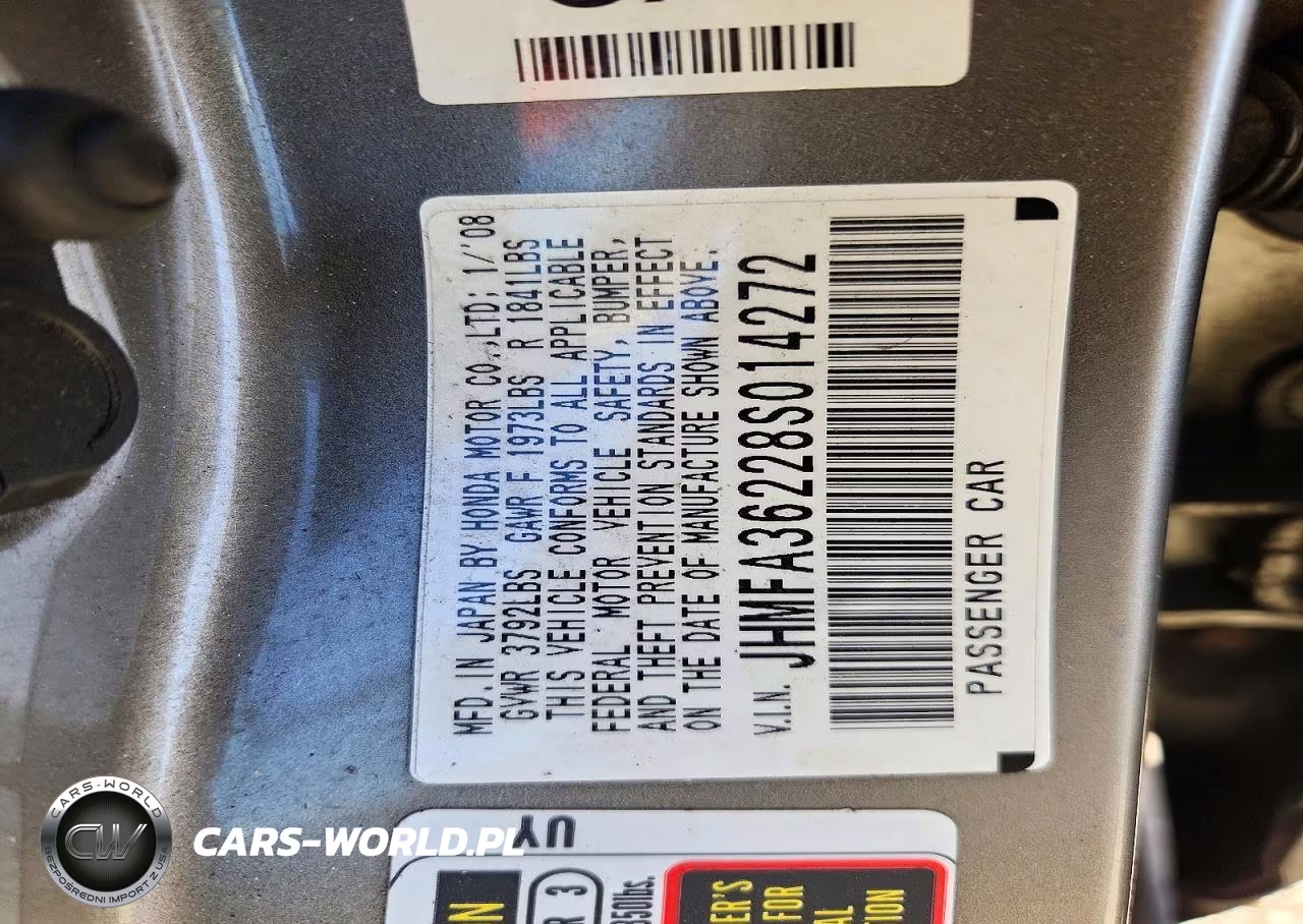 2008 Honda Civic Hybrid VIN:JHMFA36228S014272 - 12