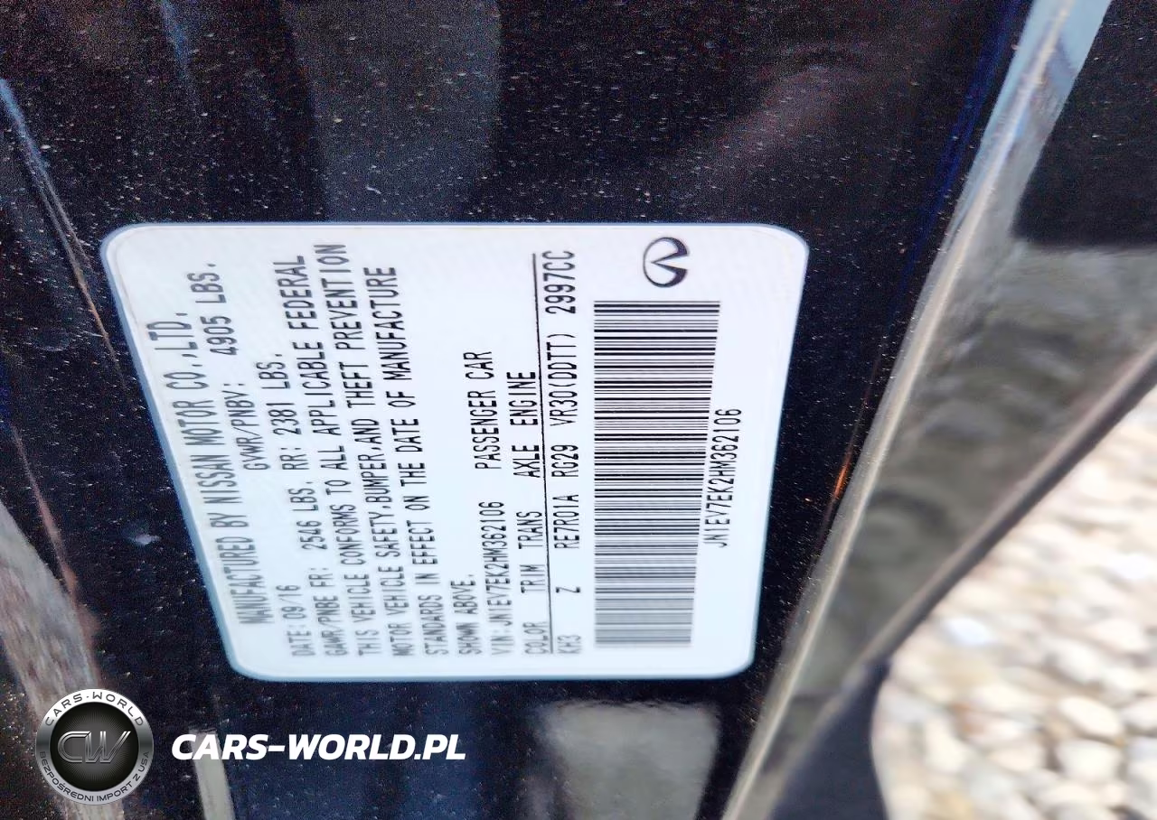 2017 Infiniti Q60 3.0T Premium VIN:JN1EV7EK2HM362106 - 12