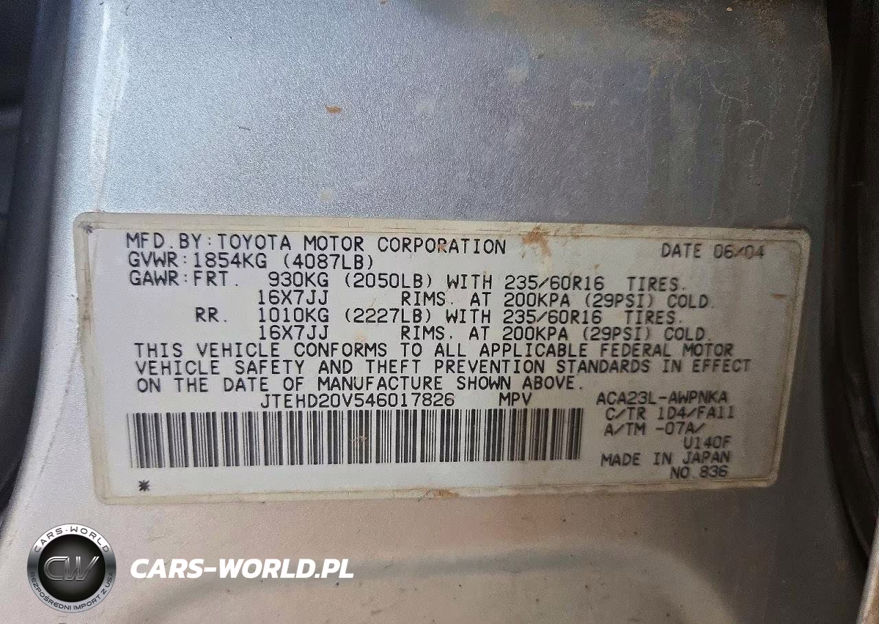 2004 Toyota Rav4 Base VIN:JTEHD20V546017826 - 13