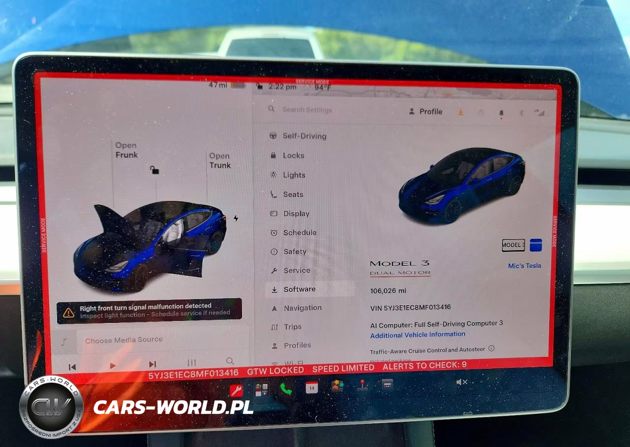 2021 Tesla Model 3 VIN:5YJ3E1EC8MF013416 - 9