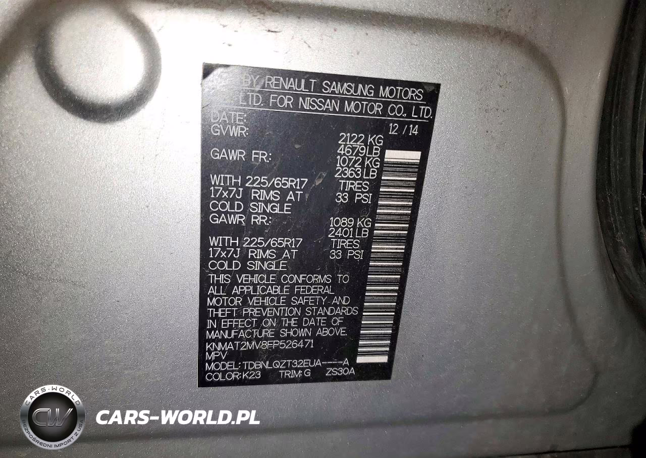 2015 Nissan Rogue Sv VIN:KNMAT2MV8FP526471 - 13