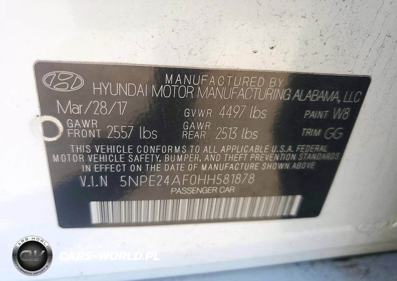 2017 Hyundai Sonata Se VIN:5NPE24AF0HH581878 - 12