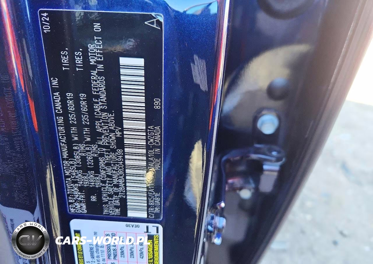 2024 Lexus Rx 350 Premium VIN:2T2BAMBA3RC049498 - 13