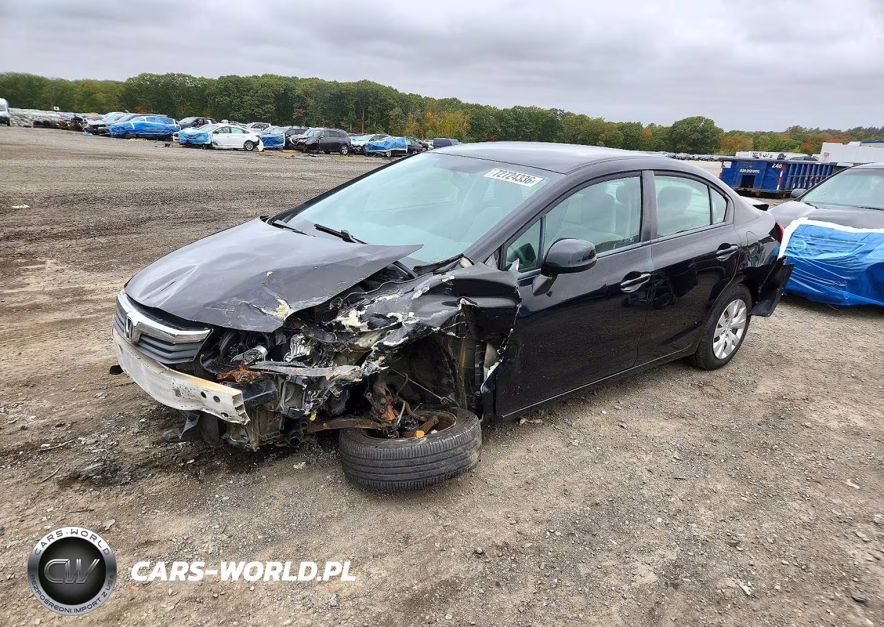 2012 Honda Civic Lx VIN:2HGFB2F57CH313003 - 1