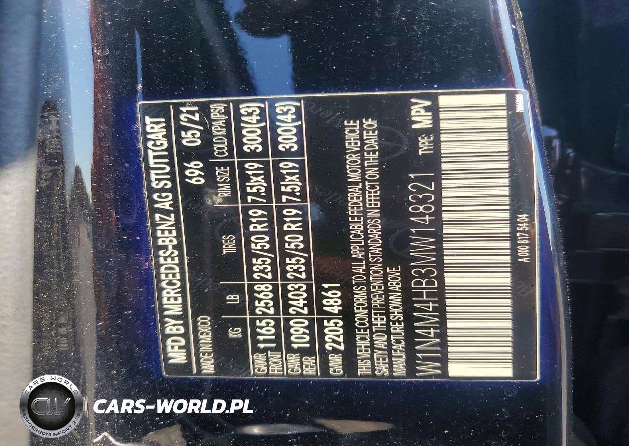 2021 Mercedes-Benz Glb 250 4Matic VIN:W1N4M4HB3MW148321 - 13