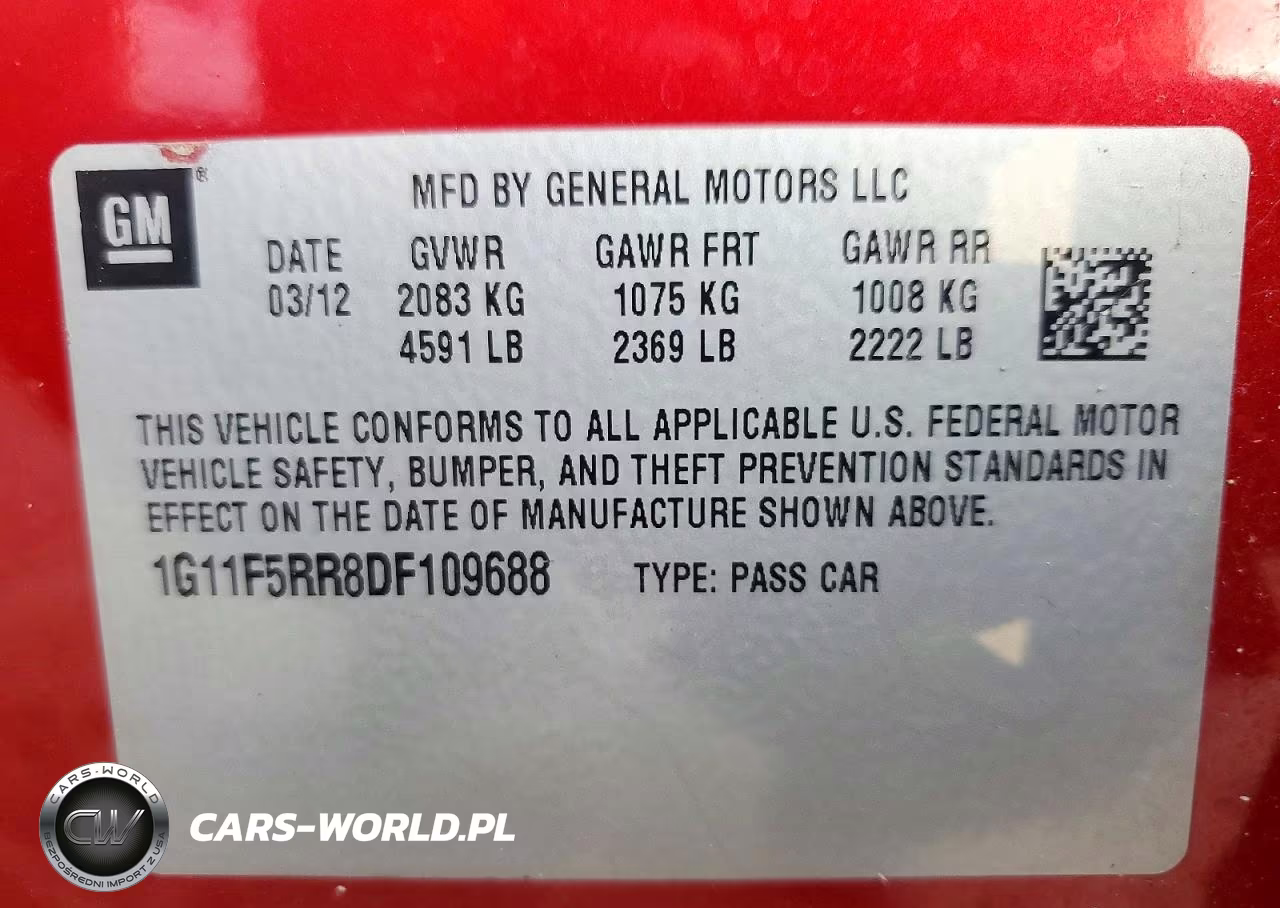 2013 Chevrolet Malibu 2Lt VIN:1G11F5RR8DF109688 - 12