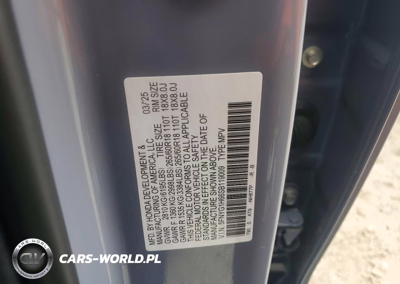 2025 Honda Pilot Trailsport VIN:5FNYG1H66SB119009 - 13
