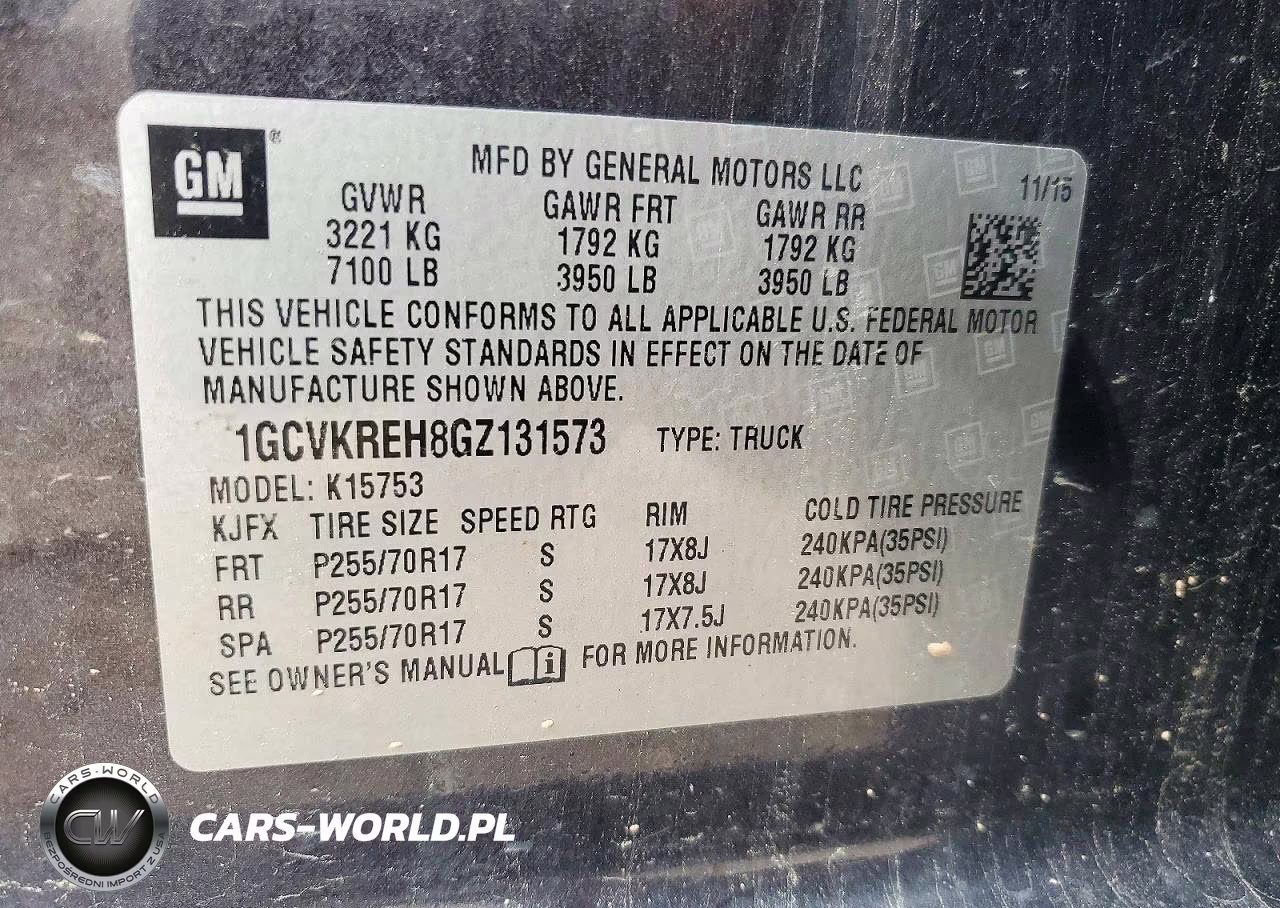 2016 Chevrolet Silverado K1500 Lt VIN:1GCVKREH8GZ131573 - 12
