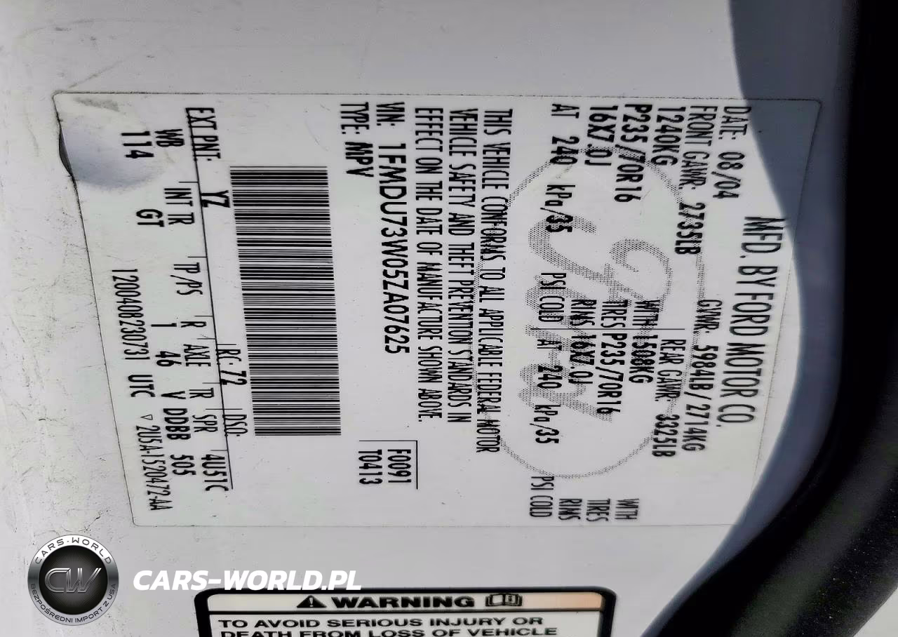 2005 Ford Explorer Xlt VIN:1FMDU73W05ZA07625 - 14