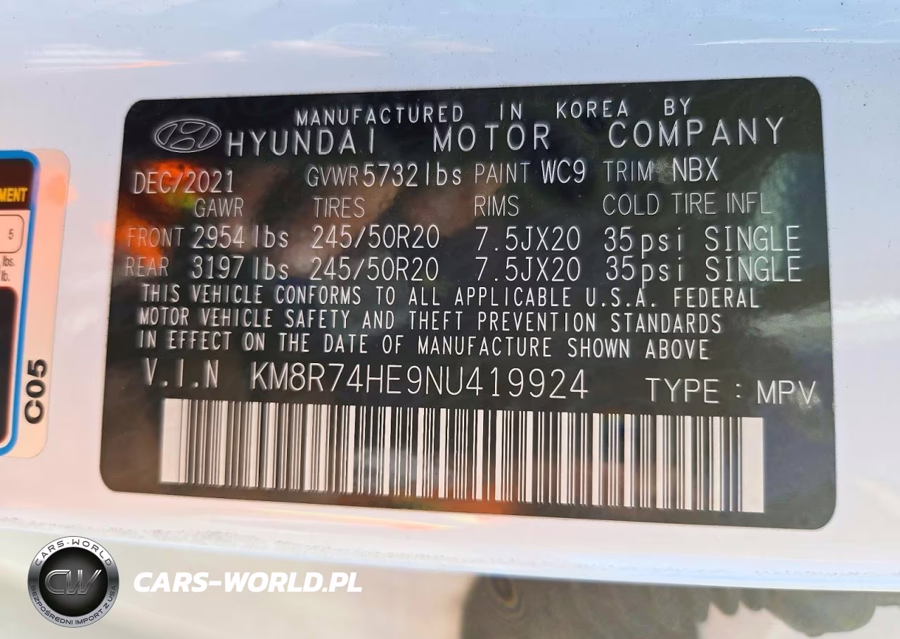 2022 Hyundai Palisade Calligraphy VIN:KM8R74HE9NU419924 - 13