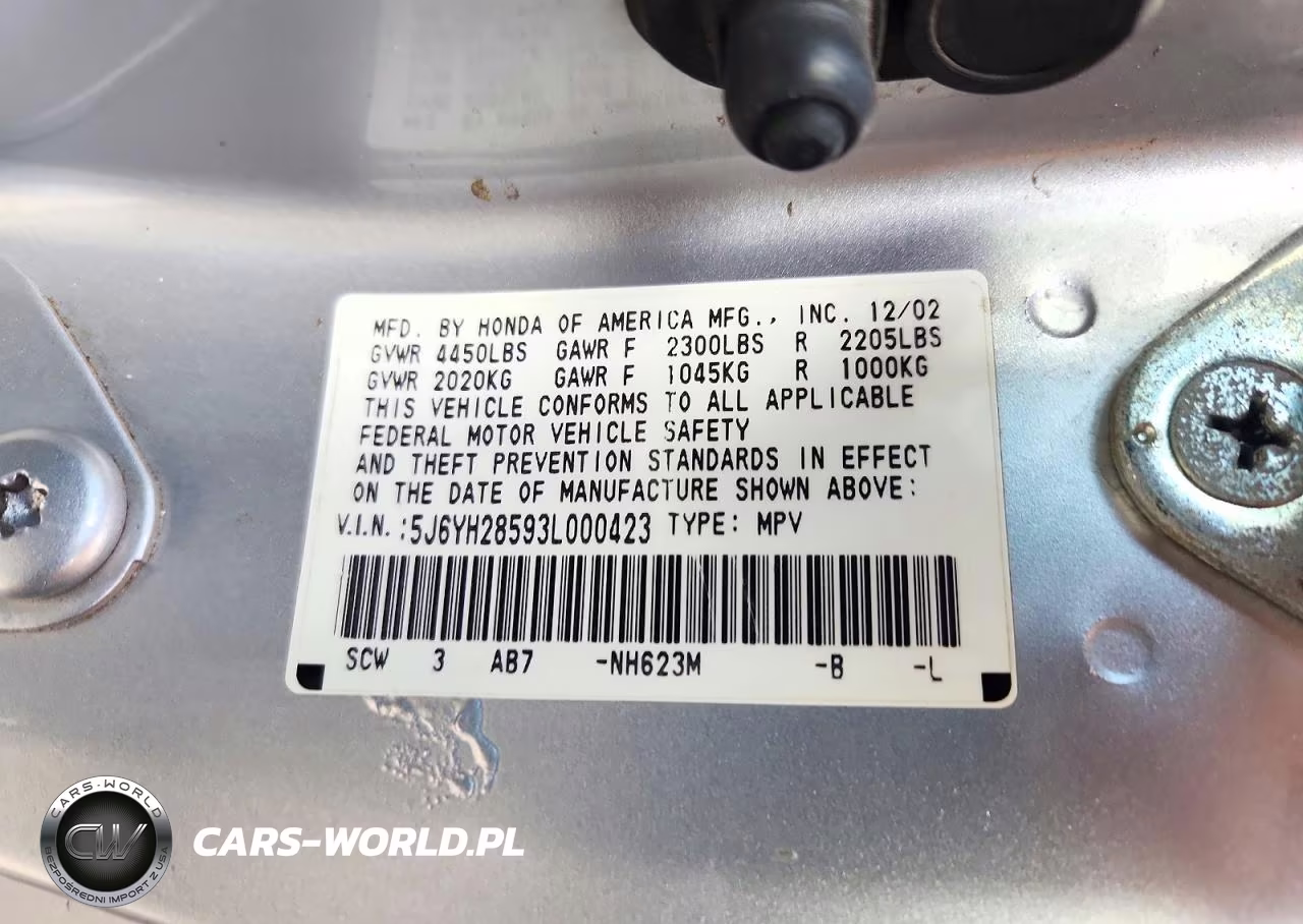 2003 Honda Element Ex VIN:5J6YH28593L000423 - 12