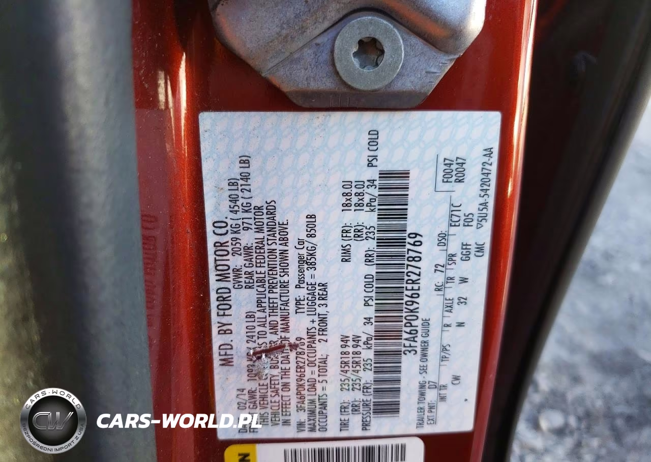 2014 Ford Fusion Titanium VIN:3FA6P0K96ER278769 - 12