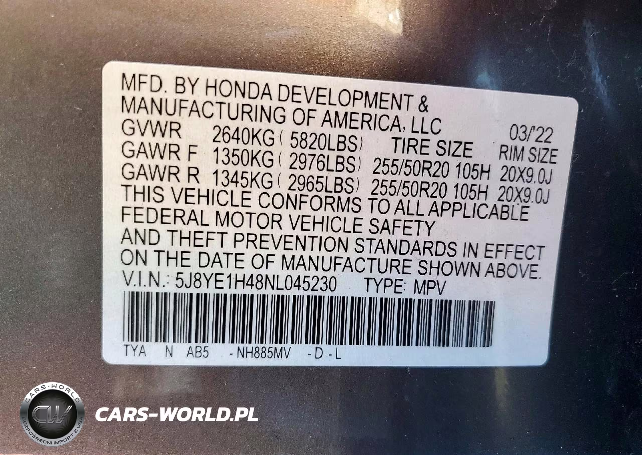 2022 Acura Mdx Technology VIN:5J8YE1H48NL045230 - 13