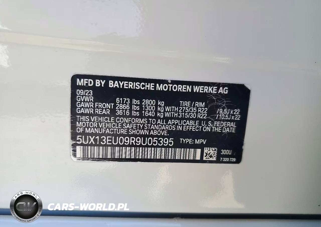 2024 BMW X5 Sdrive 40I VIN:5UX13EU09R9U05395 - 13