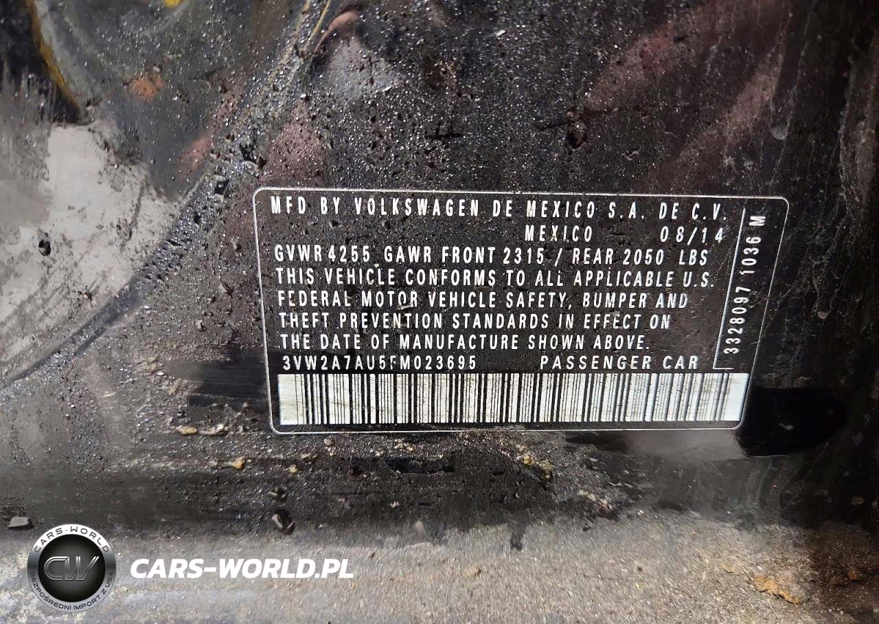 2015 Volkswagen Golf Tdi VIN:3VW2A7AU5FM023695 - 12