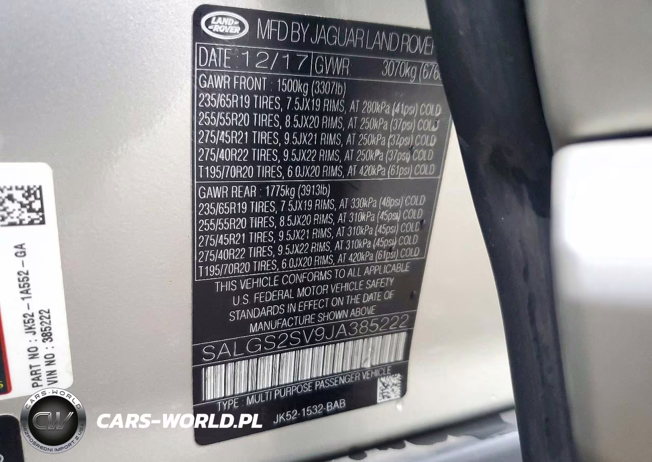 2018 Land Rover Range Rover Hse VIN:SALGS2SV9JA385222 - 13
