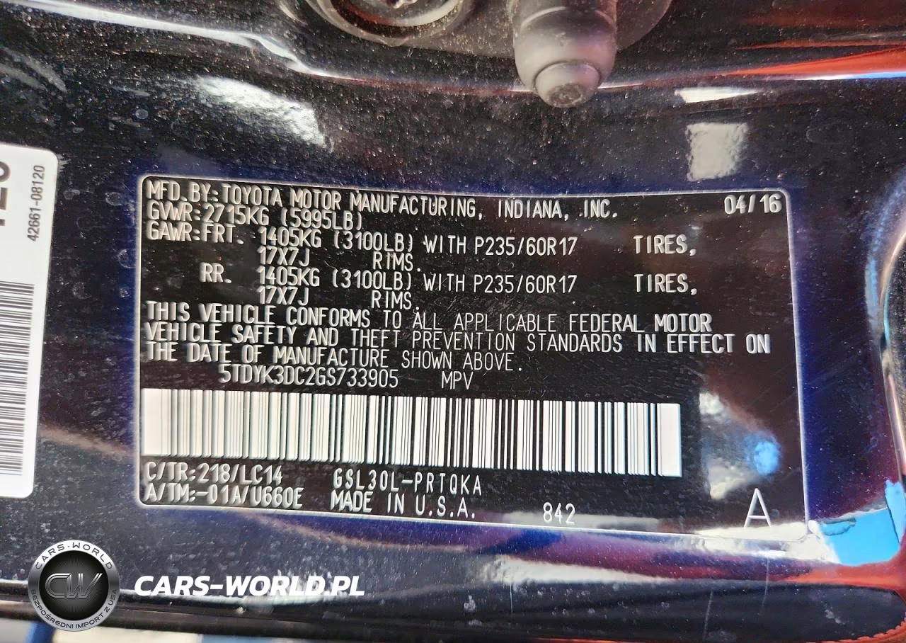 2016 Toyota Sienna Xle Premium 8-Passenger VIN:5TDYK3DC2GS733905 - 13