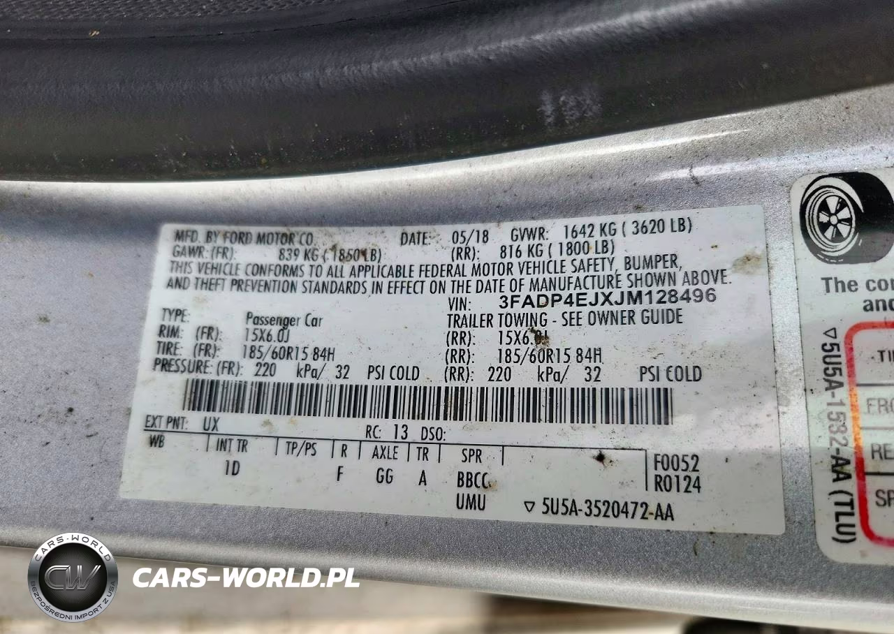 2018 Ford Fiesta Se VIN:3FADP4EJXJM128496 - 12