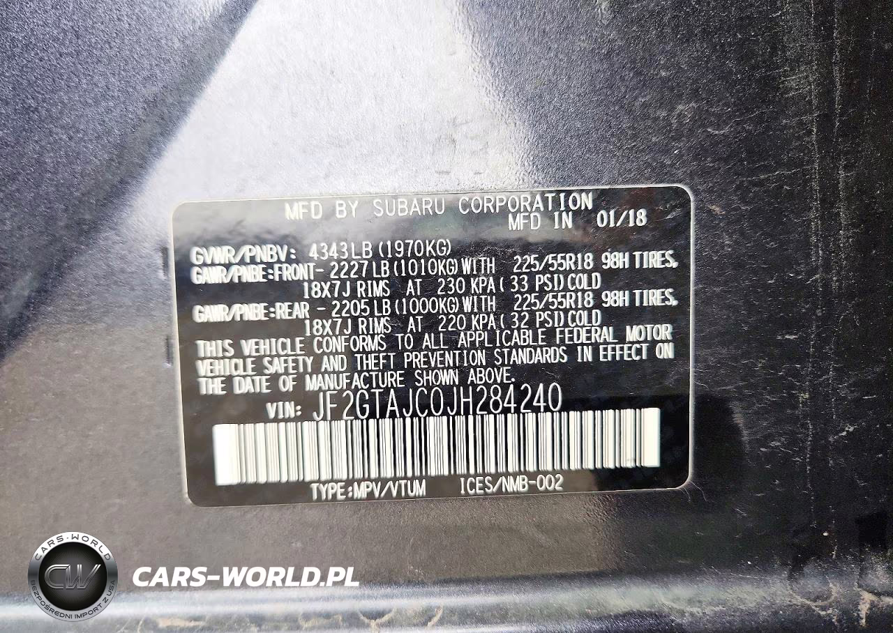2018 Subaru Crosstrek Limited VIN:JF2GTAJC0JH284240 - 13