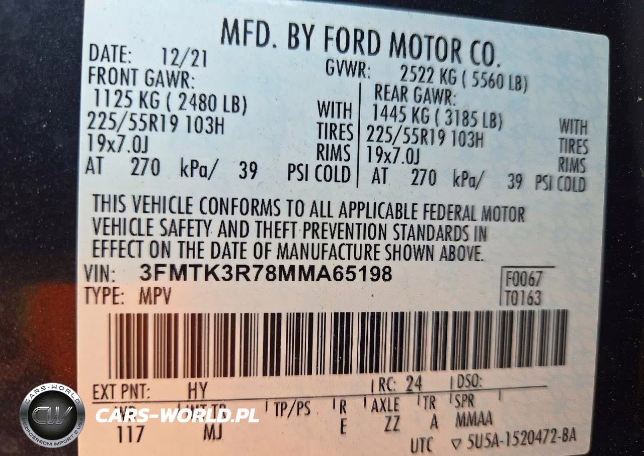 2021 Ford Mustang Mach-E Premium VIN:3FMTK3R78MMA65198 - 14