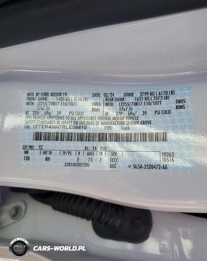 2024 Ford Ranger Xlt VIN:1FTER4HH7RLE08410 - 12