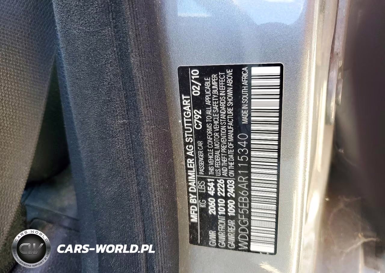 2010 Mercedes-Benz C 300 VIN:WDDGF5EB6AR115340 - 12