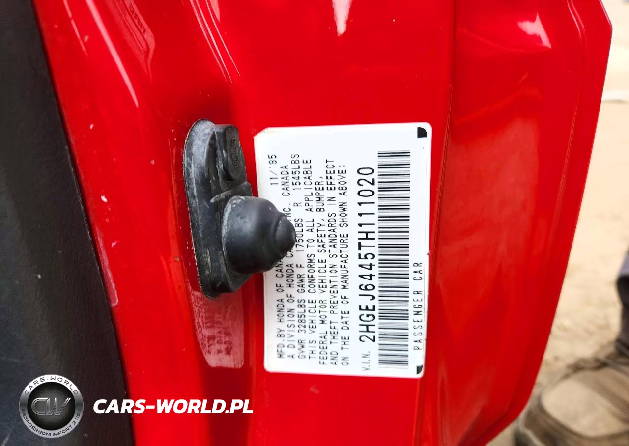 1996 Honda Civic Dx VIN:2HGEJ6445TH111020 - 12
