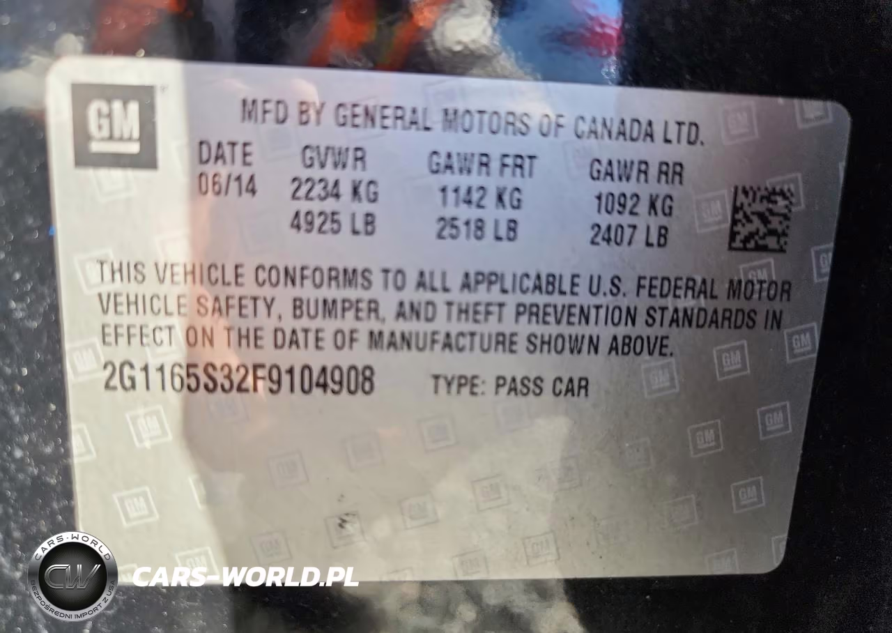 2015 Chevrolet Impala Ltz VIN:2G1165S32F9104908 - 12