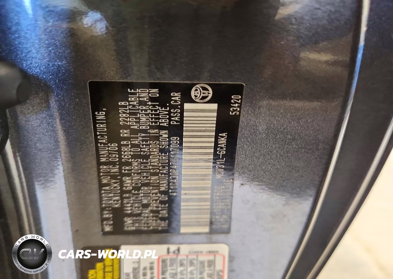 2007 Toyota Camry Solara Se V6 VIN:4T1CA30P47U117099 - 12