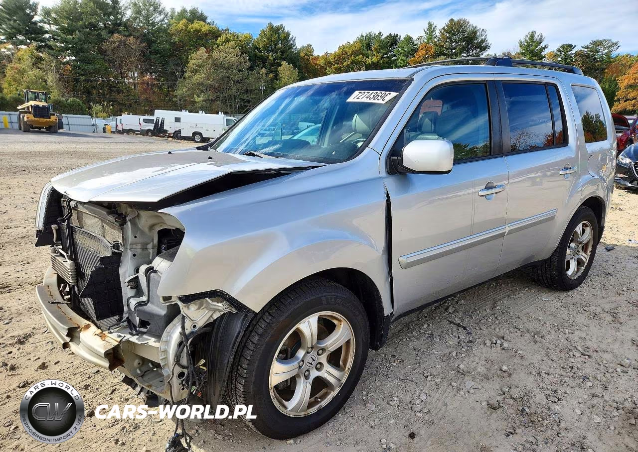 2013 Honda Pilot Exl VIN:5FNYF4H56DB039224 - 1