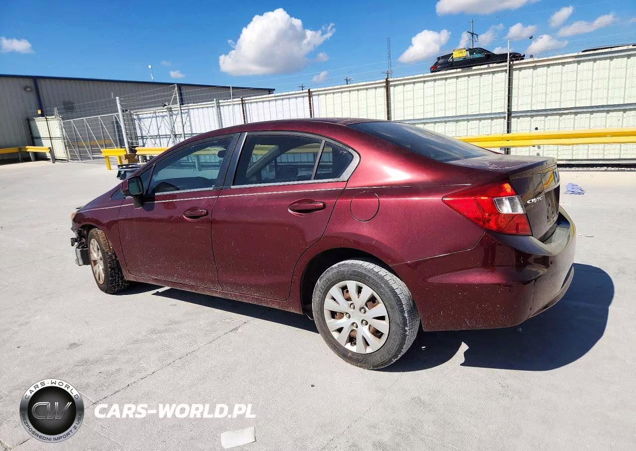2012 Honda Civic Lx VIN:2HGFB2F54CH584276 - 2