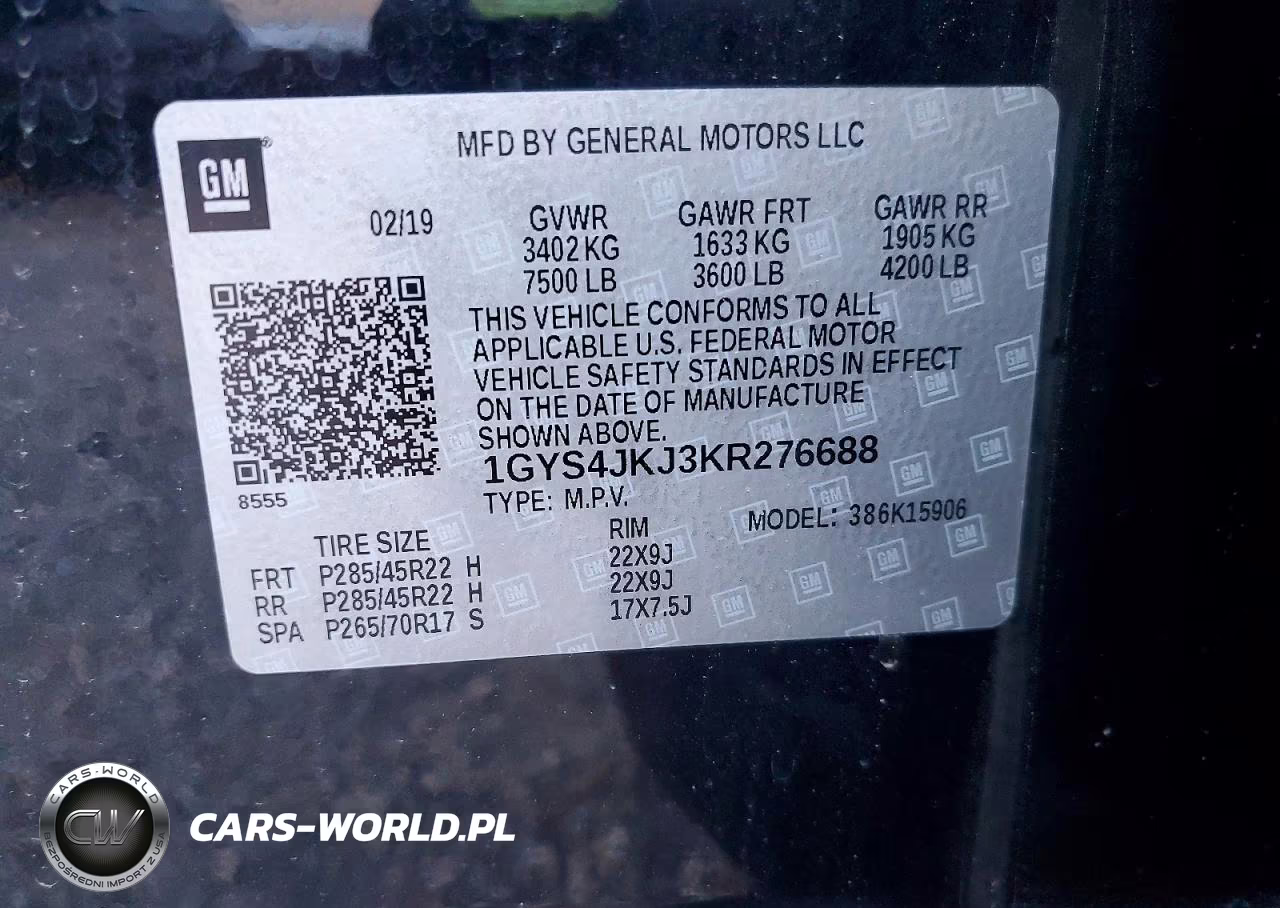 2019 Cadillac Escalade Esv Premium Luxury VIN:1GYS4JKJ3KR276688 - 13