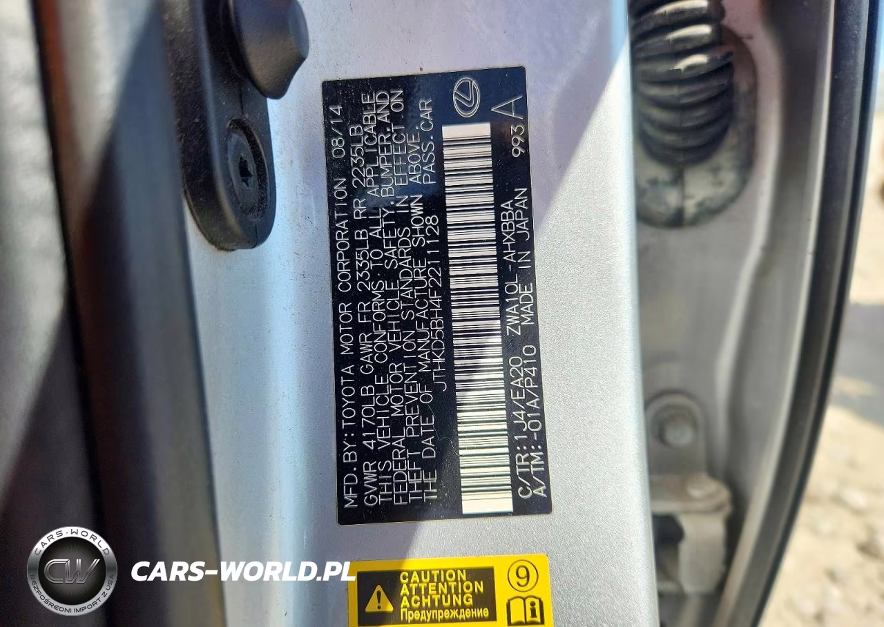 2015 Lexus Ct 200 VIN:JTHKD5BH4F2211128 - 12