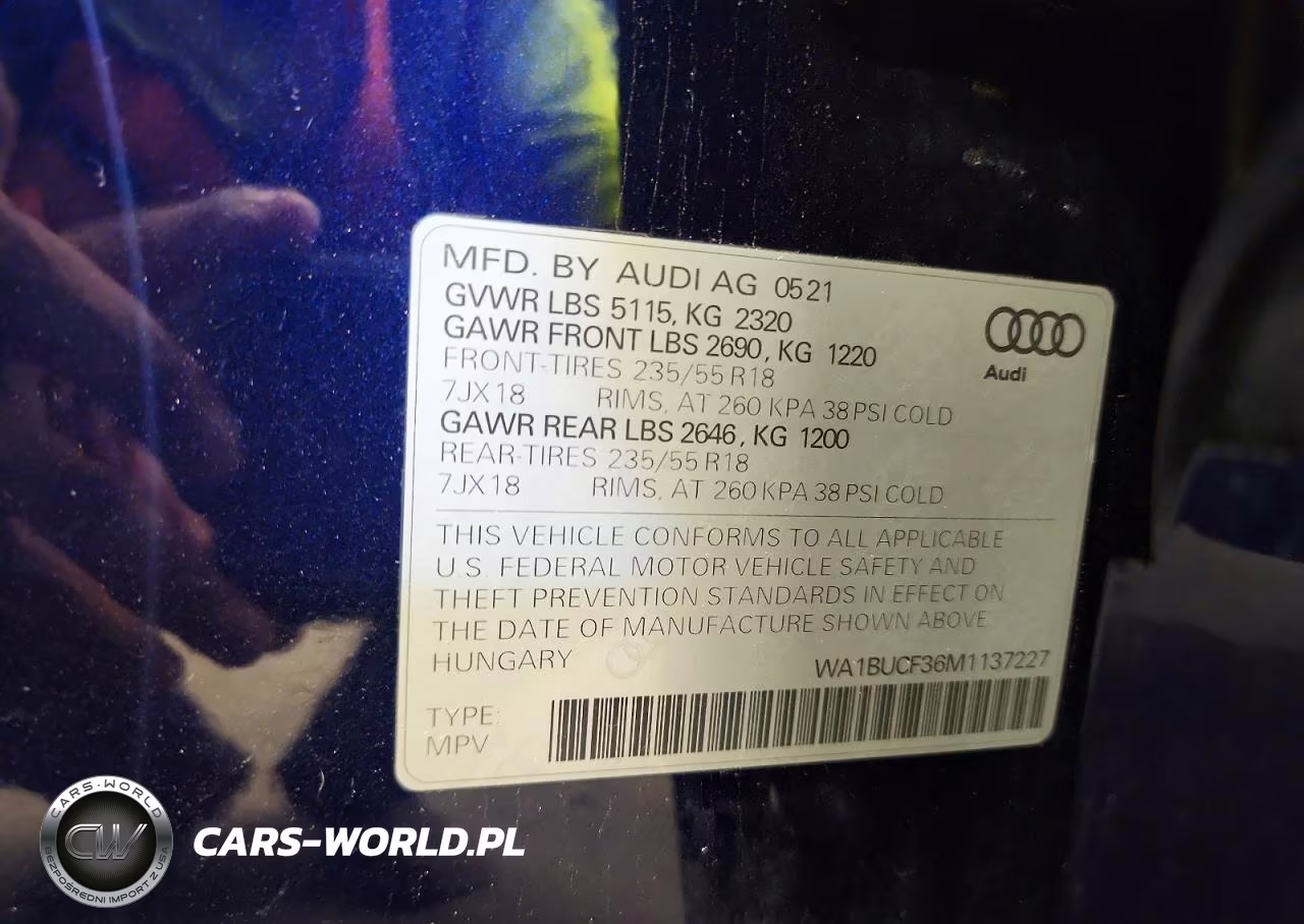 2021 Audi Q3 Premium Plus 40 VIN:WA1BUCF36M1137227 - 13