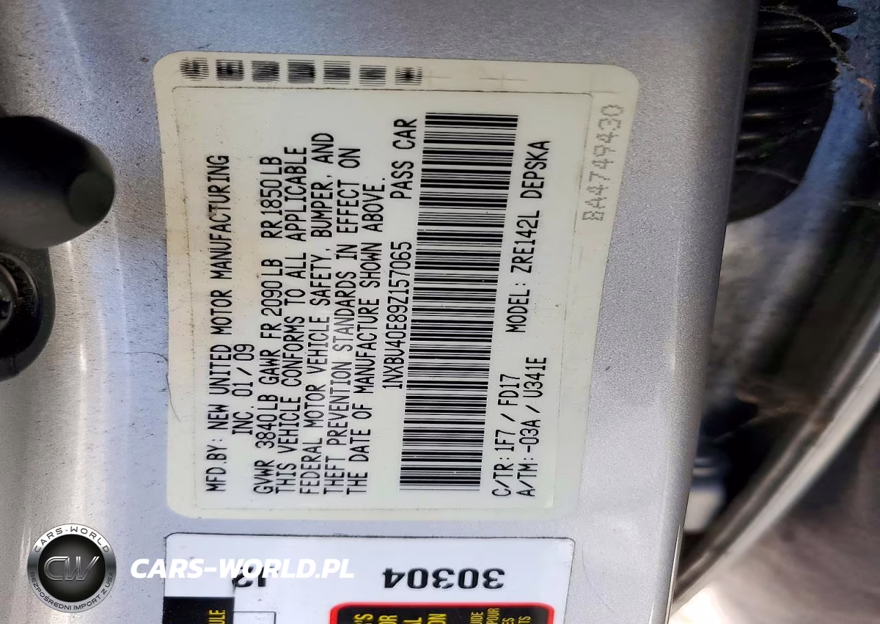 2009 Toyota Corolla S VIN:1NXBU40E89Z157065 - 12