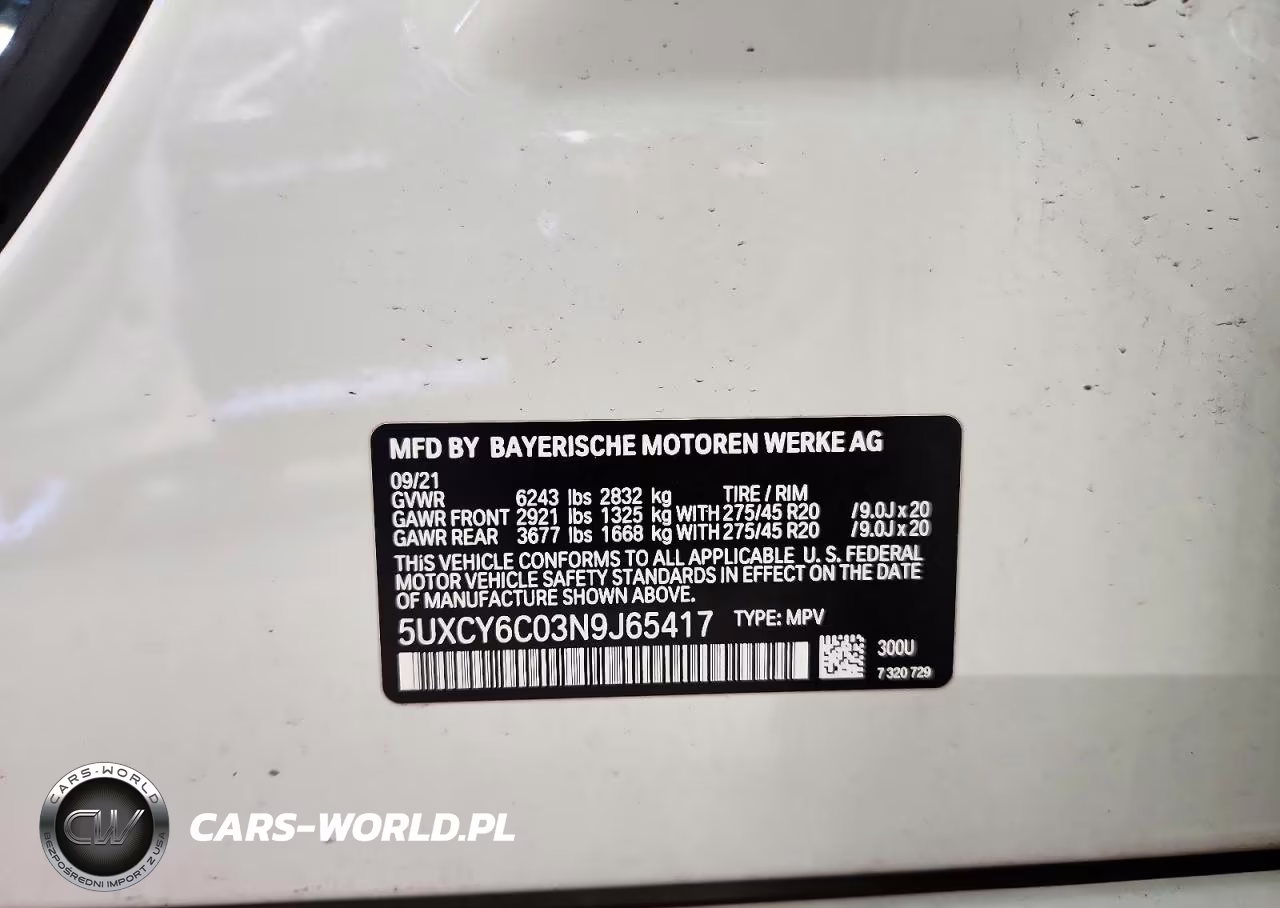 2022 BMW X6 xDrive40I VIN:5UXCY6C03N9J65417 - 13