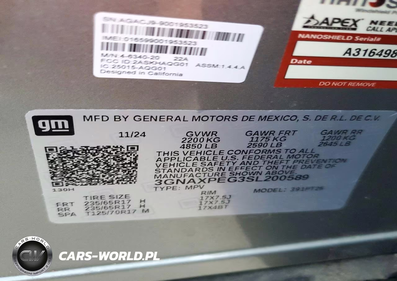 2025 Chevrolet Equinox Awd Lt VIN:3GNAXPEG3SL200589 - 13