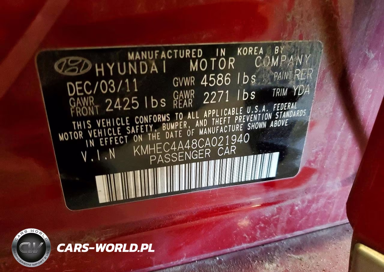 2012 Hyundai Sonata Hybrid VIN:KMHEC4A48CA021940 - 12