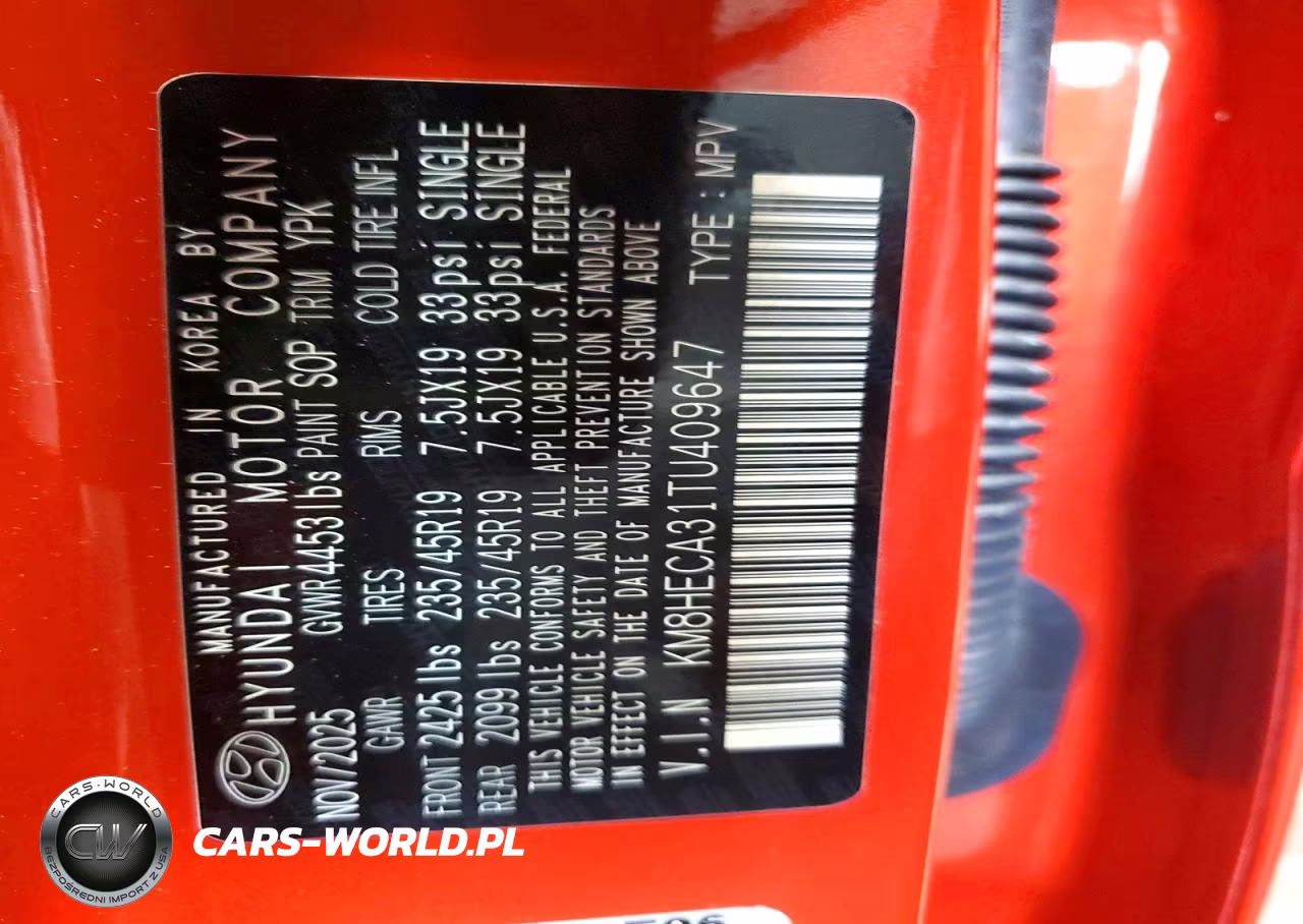 2026 Hyundai Kona Limited VIN:KM8HECA31TU409647 - 12