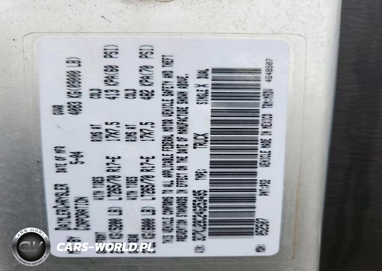 2004 Dodge Ram 2500 St VIN:3D7KU28C24G253495 - 12