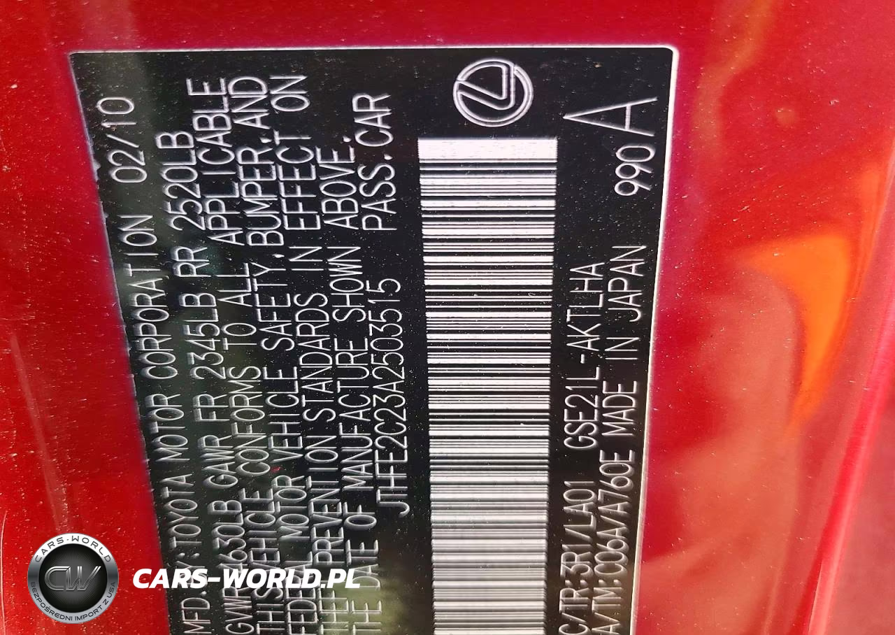 2010 Lexus Is 350 VIN:JTHFE2C23A2503515 - 13