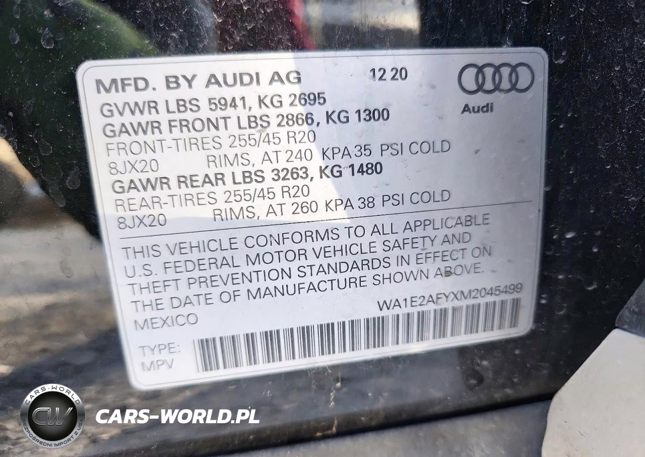 2021 Audi Q5 E Premium Plus VIN:WA1E2AFYXM2045499 - 13