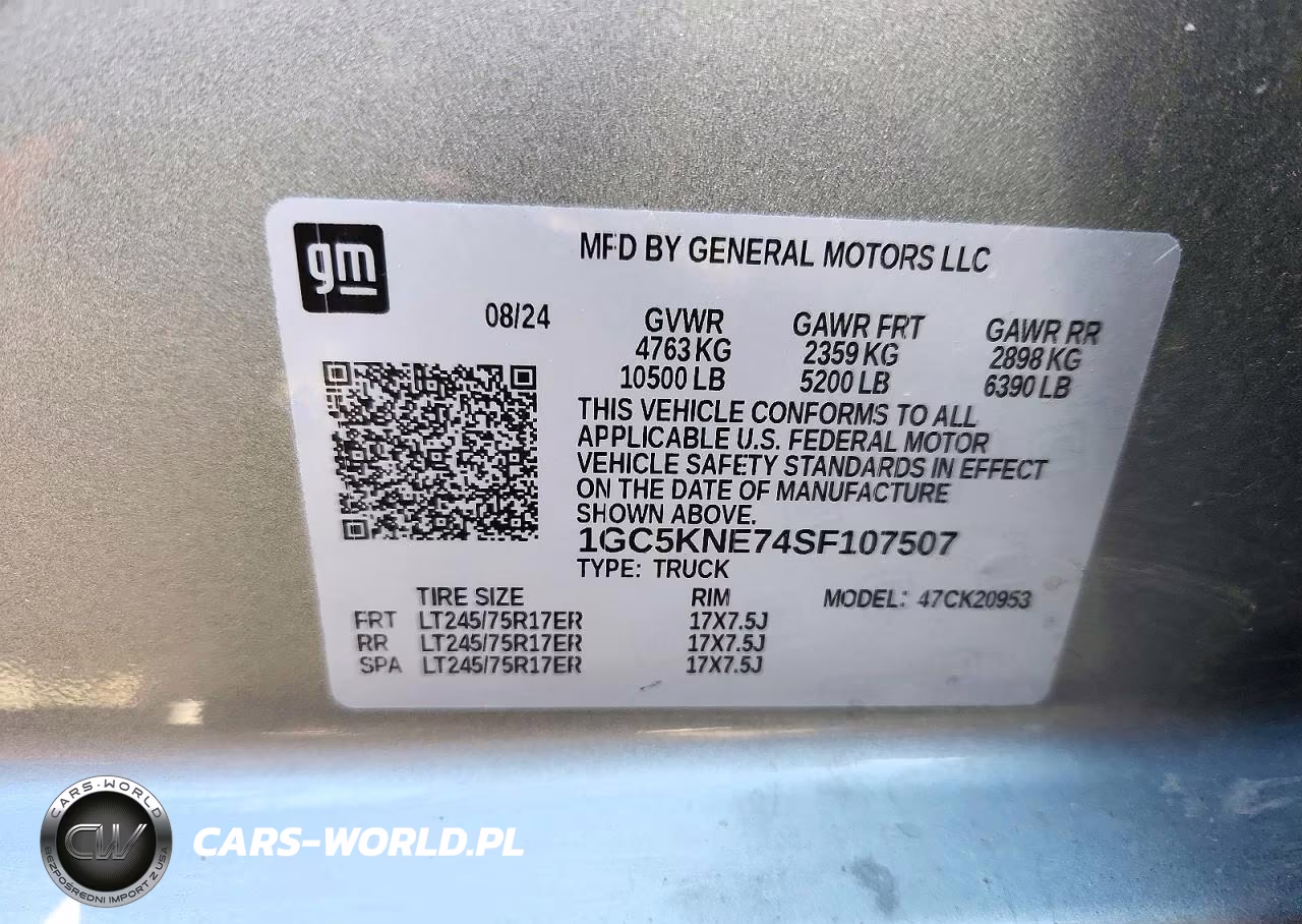 2025 Chevrolet Silverado K2500 Heavy Duty Lt VIN:1GC5KNE74SF107507 - 13